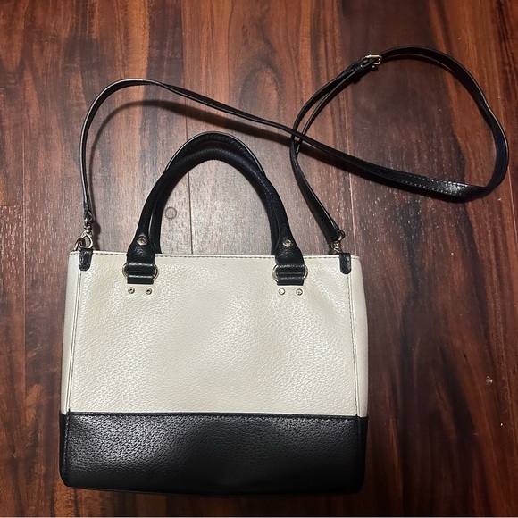 Kate Spade Berkeley Lane Quinn Bag. Black and White Convertible Crossbody - Picture 2 of 10